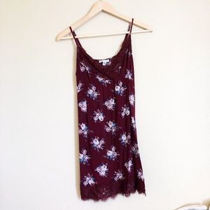 American Eagle Maroon Slip on Dress